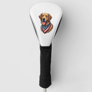 American Pride Golden Retriever Vintage Shirt Golf Head Cover