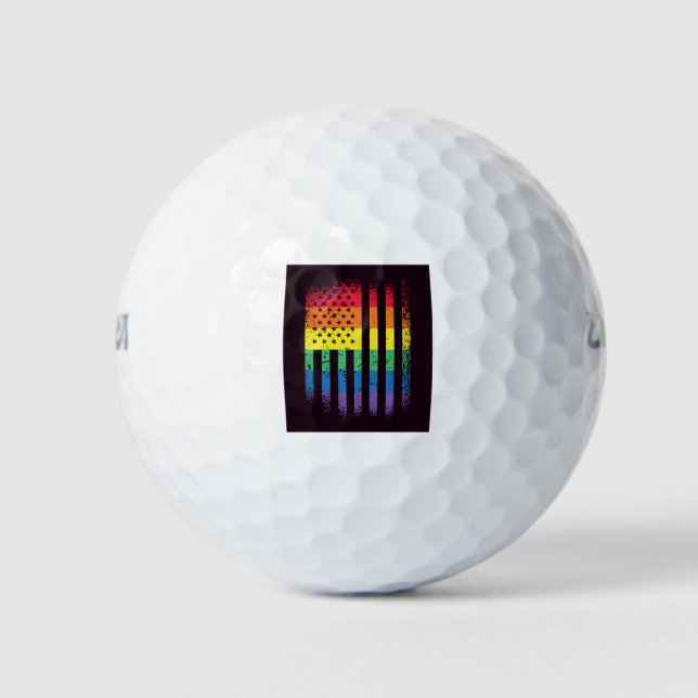 American Pride Grunge Golf Balls (Front)