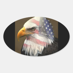american pride oval sticker