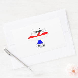 American Pride Rectangular Sticker