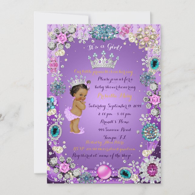 American Princess Baby Shower Invitation (Front)