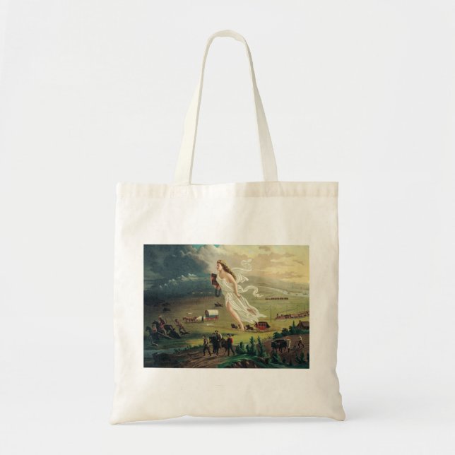 American Progress by John Gast Frontier Art Tote Bag (Front)