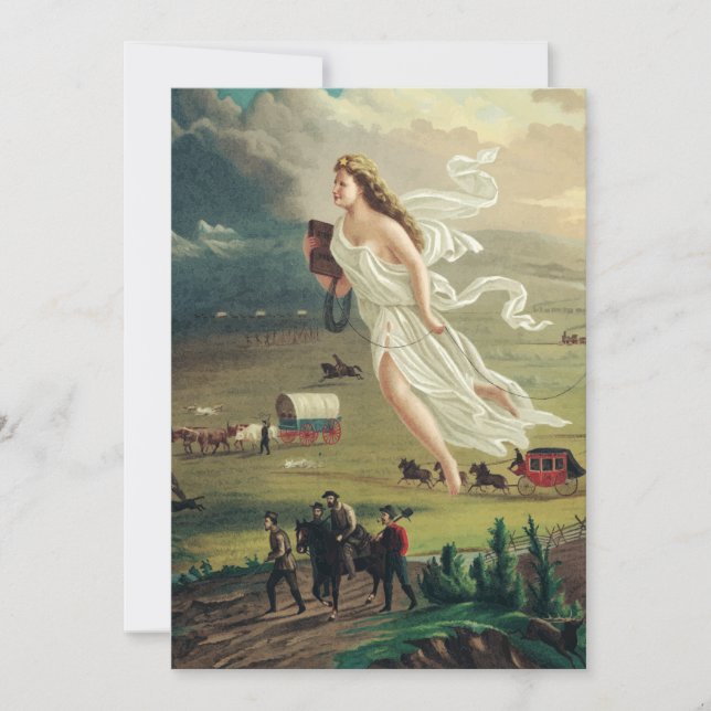 American Progress by John Gast Invitation (Front)