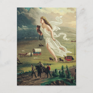 American Progress by John Gast Postcard