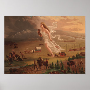 American progress, John Gast 1872 Poster