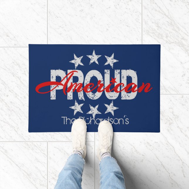 American Proud Patriotic Door Mat (Indoor)