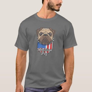 AMERICAN PUG Tough Pug T-Shirt