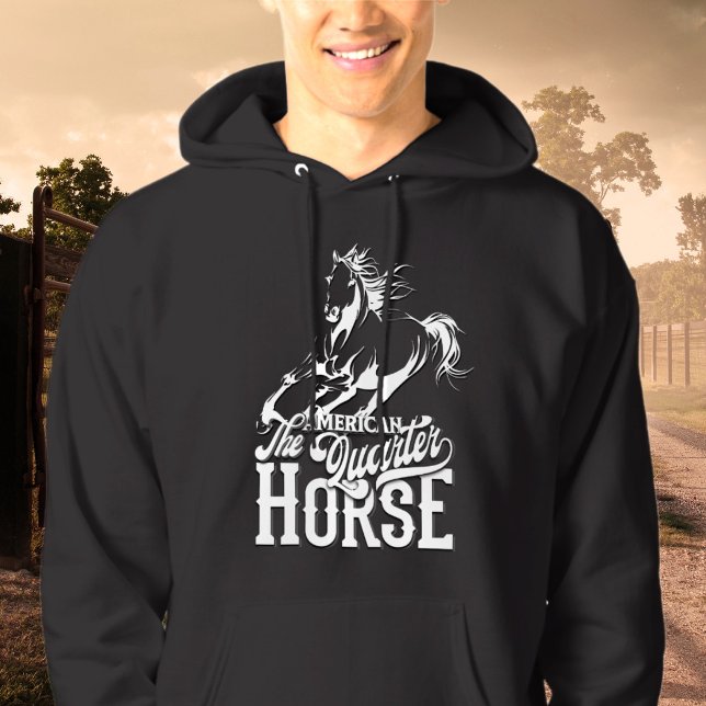 American quarter horse Cowboy Cowgirl western Hoodie (American quarter horse Cowboy wild west western Hoodie)