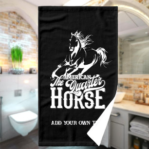 American quarter horse Cowboy wild west western Hand Towel