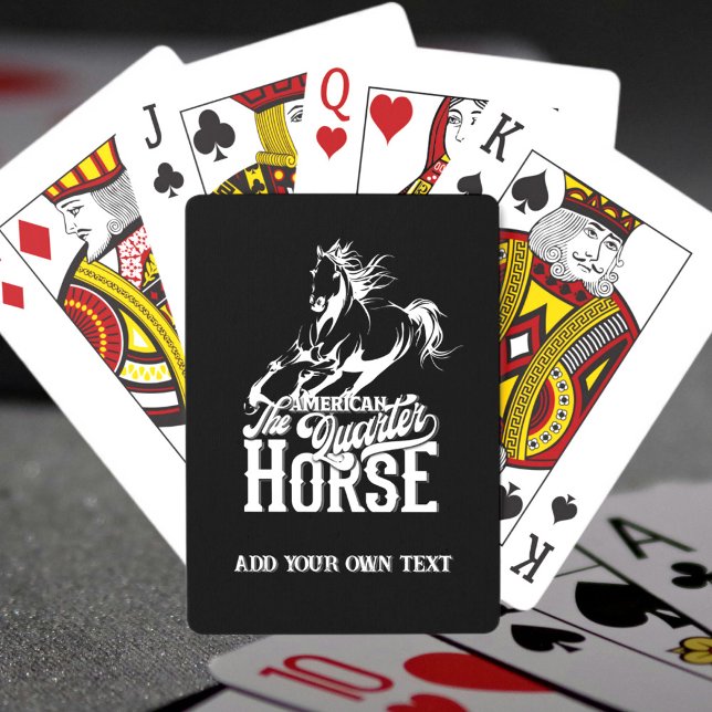 American quarter horse Cowboy wild west western Playing Cards (American quarter horse Cowboy wild west western Playing Cards)