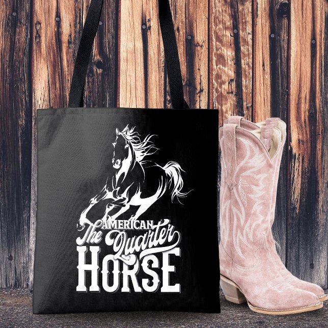 American quarter horse Cowgirl wild west western Tote Bag (American quarter horse Cowgirl wild west western Tote Bag)