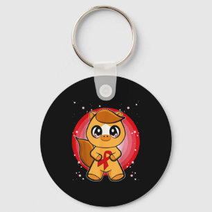 American Quarter Horse Heart Disease Awareness Mon Key Ring