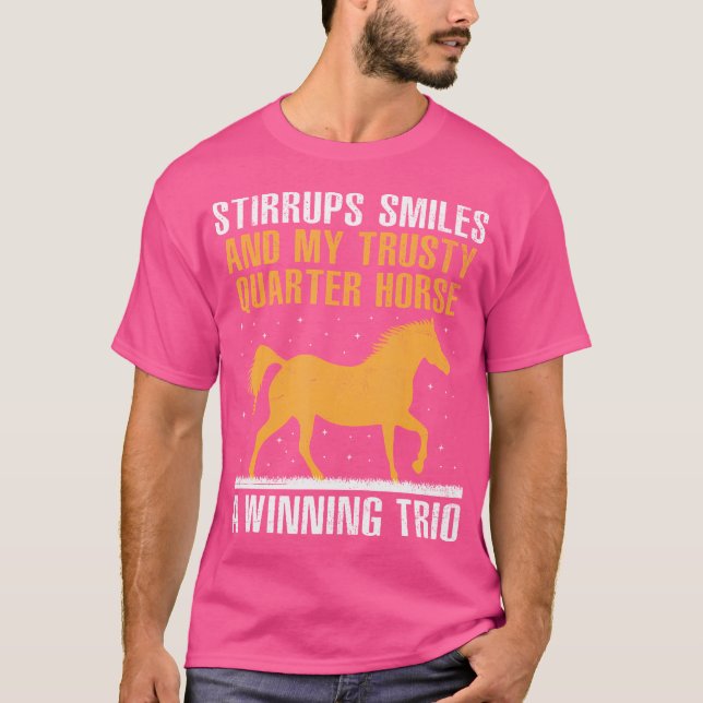 American Quarter Horse Owner Horse Riding Horses R T-Shirt (Front)