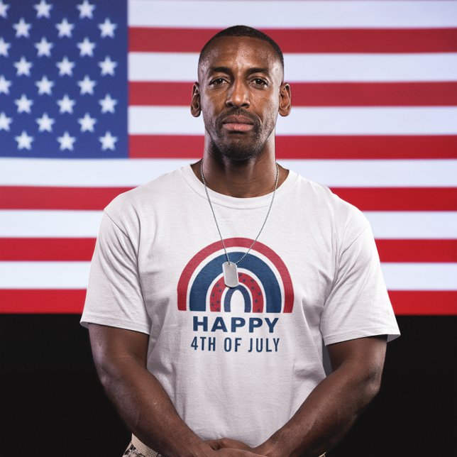 American Rainbow USA Independence Day 4th Of July T-Shirt (Creator Uploaded)