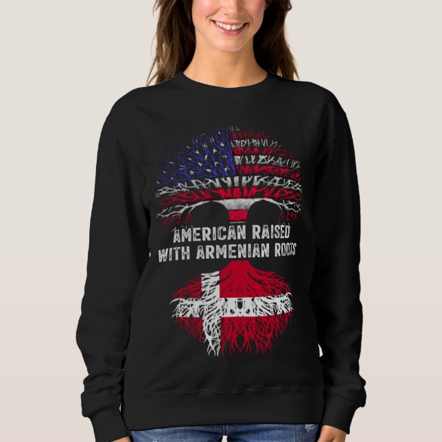 American Raised with Danish Roots Denmark Sweatshirt (Front)
