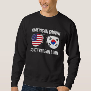 American Raised With Korean Roots USA South Korea Sweatshirt