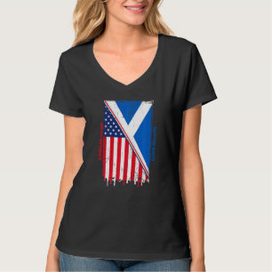 American Raised With Scottish Roots With Scotland T-Shirt