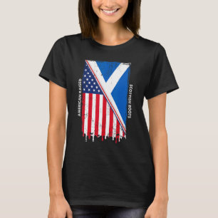 American Raised With Scottish Roots With Scotland  T-Shirt