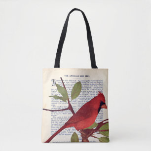 American Red Bird Tote Bag