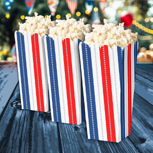 American Red White Blue Stars & Stripes Favour Box