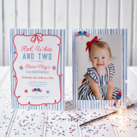 American Red White Two 2nd Birthday