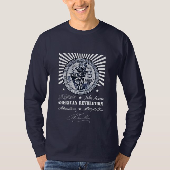 American Revolution Alexander Hamilton Washington T-Shirt (Front)