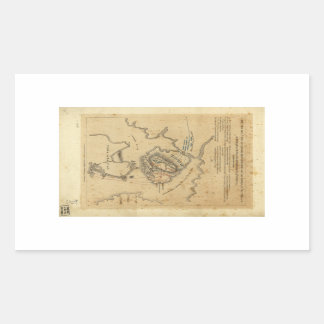 American Revolution Battle of Bunker Hill 1775 Rectangular Sticker