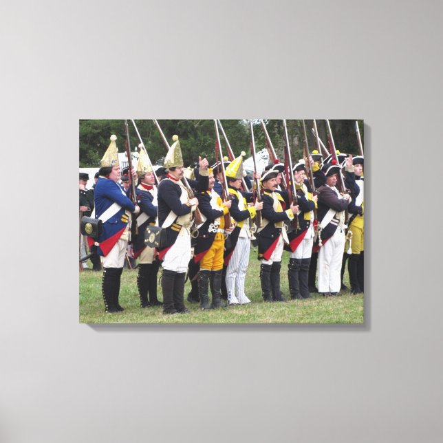 American Revolution, Hessian Soldiers Canvas Print (Front)