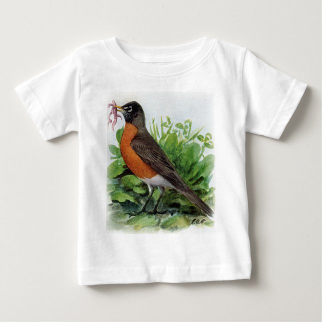 American Robin Baby T-Shirt (Front)