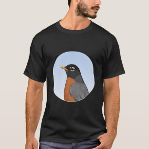 American Robin Backyard Bird Bird Animal Biologist T-Shirt