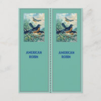 American Robin Bookmarks
