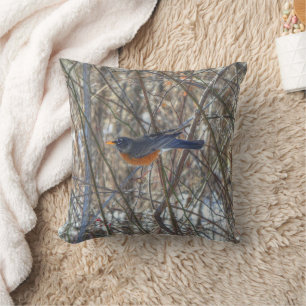 American Robin Cushion