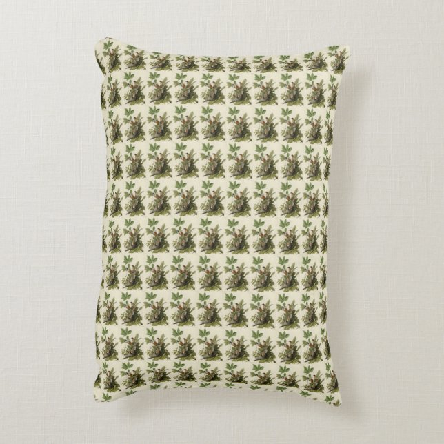 American Robin from Audubon's Birds of America Decorative Cushion (Back(Vertical))