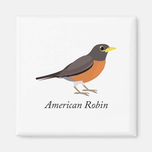 American Robin Magnet (Front)