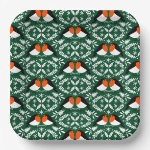 American Robin Paper Plate