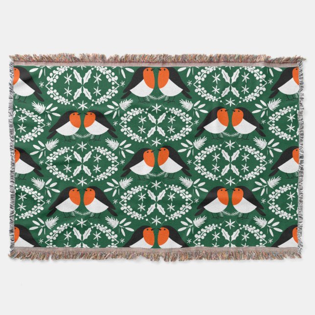  American Robin Throw Blanket (Front)