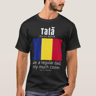 American Romanian Patriot Flag Fathers Day Romania T-Shirt
