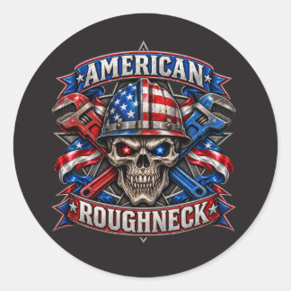 AMERICAN ROUGHNECK CLASSIC ROUND STICKER
