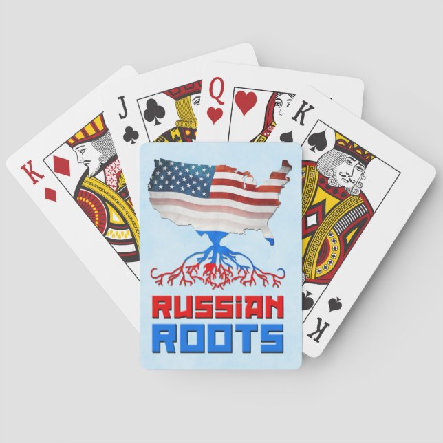 American Russian Roots Playing Cards (Back)