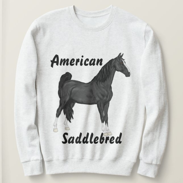 American Saddle-bred Horse Sweatshirt (Design Front)