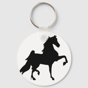 American Saddlebred Horse Key Ring