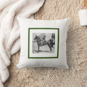 American Saddlebred Horse – Vintage Show Photo Cushion