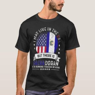 American Salvadoran Home in US Patriot El Salvador T-Shirt