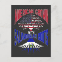American Salvadorian Roots USA El Salvador Flag