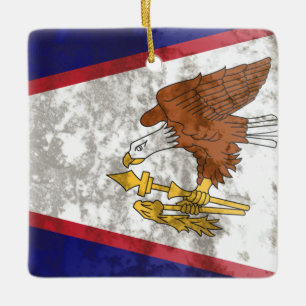 American Samoa Ceramic Ornament