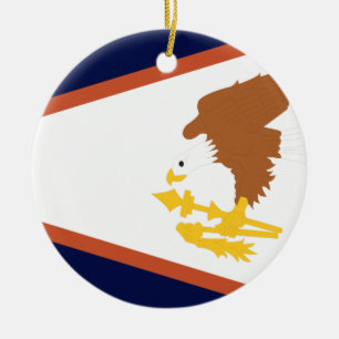 AMERICAN SAMOA CERAMIC TREE DECORATION