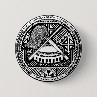 American Samoa Coat of Arms 6 Cm Round Badge