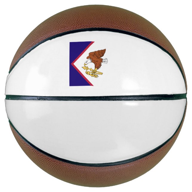 American Samoa Flag Emblem Basketball (Front)