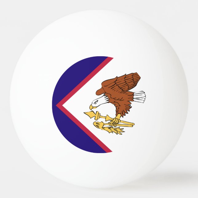 American Samoa Flag Emblem Ping Pong Ball (Front)