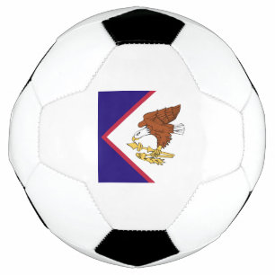 American Samoa Flag Emblem Soccer Ball